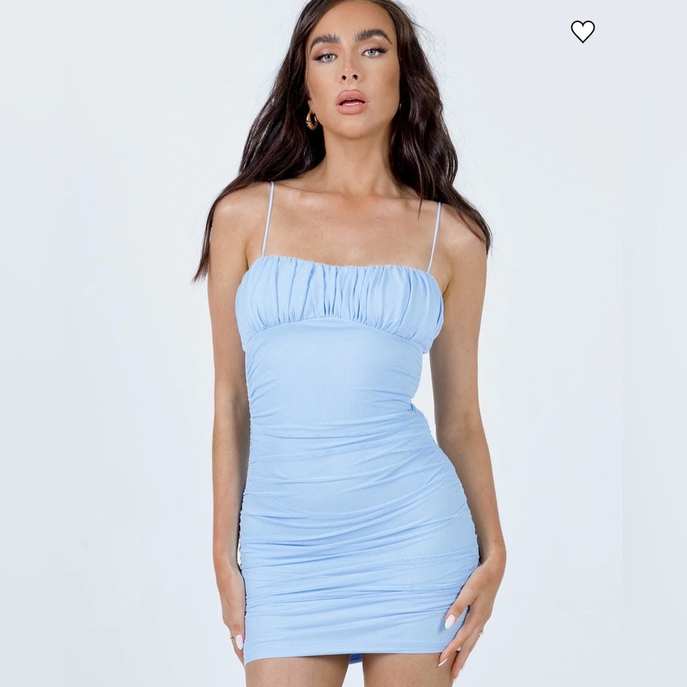 Princess Polly Penny Light Blue Mini Dress